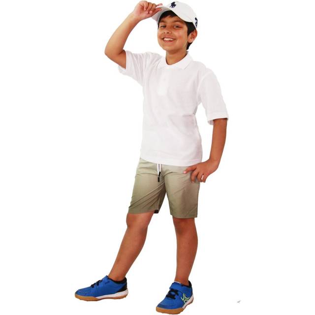 (9-10 Years) Kids Boys Girls Shorts Two Tone Olive Summer Chino Short Knee Length Half Pants
