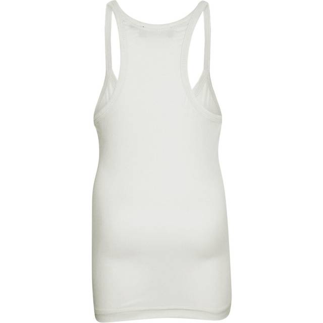 (11-12 Years, White) Girls Vest  Kids Stylish Racer Back Fashion Top T Shirt Age 5 6 7 8 9 10 11 13 Y