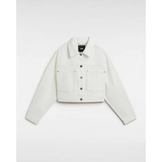 Vans, Jacka, Dam, M, Crop Trucker Jacka - white (M)
