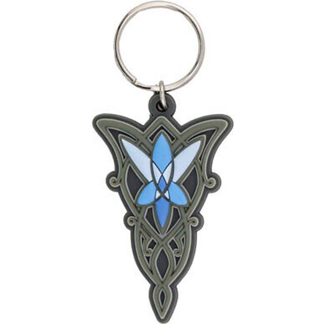 Sagan om ringen Evenstar PVC nyckelring 55mm x svart