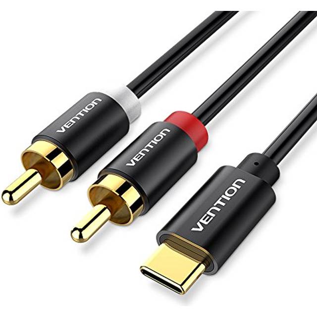 USB C to RCA Cable, TypeC to RCA Splitter with DAC Chip, RCA to USBC Audio Cable Male to Male, Compatible with iPad, Phone, Laptop, Home Theater, DVD,