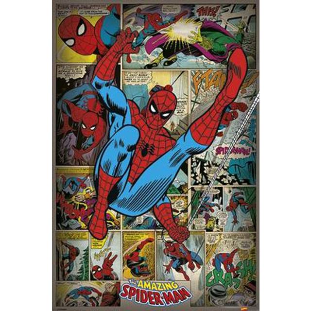 Marvel Poster Spider-Man Retro Comic