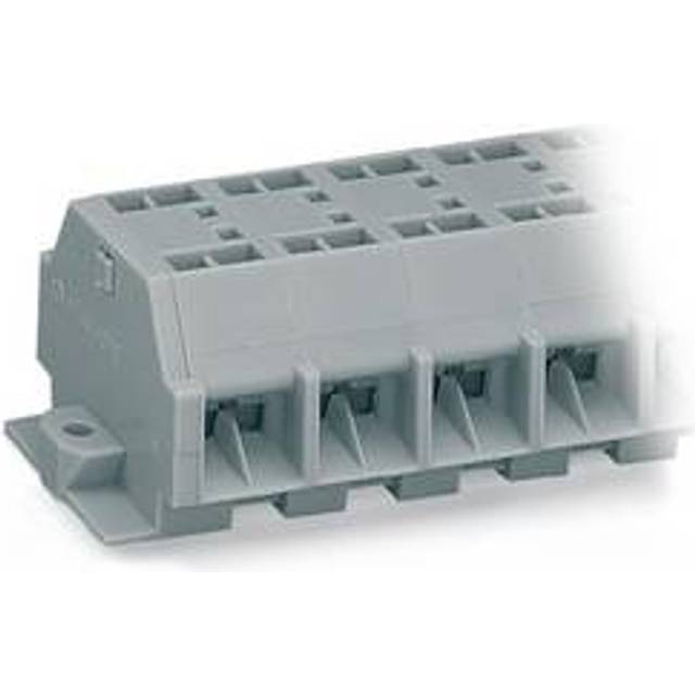 WAGO 262-203 3-way 4 Conductor Fixing Flanges Terminal Strip Grey ...