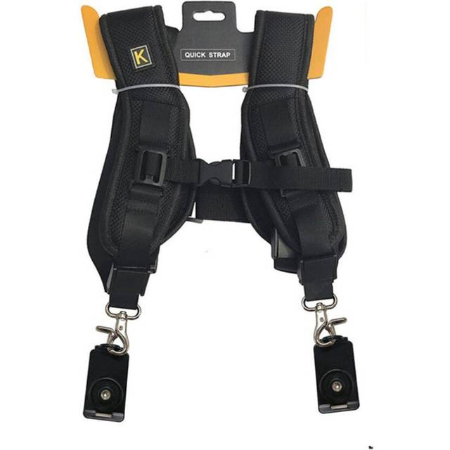 Dual Shoulder Camera Neck Strap Belt Quick Release for Digital SLR DSLR Camera  black
