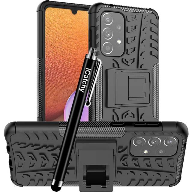 (Black) For Samsung Galaxy A33 5G Rugged Shockproof Cover