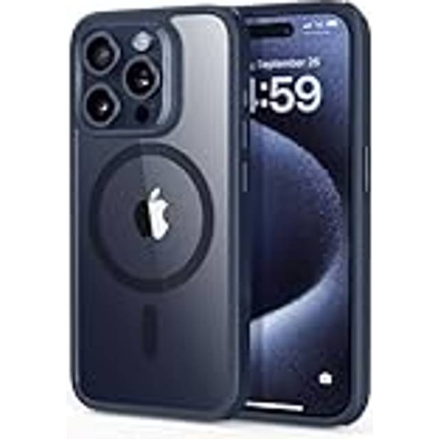 ESR iPhone 15 Pro Classic Hybrid Skal - MagSafe Kompatibel - Genomskinlig / Blå