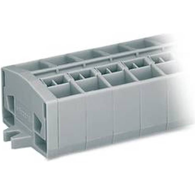 WAGO 264-203 3-way 4 Conductor Fixing Flanges Terminal Strip Grey ...