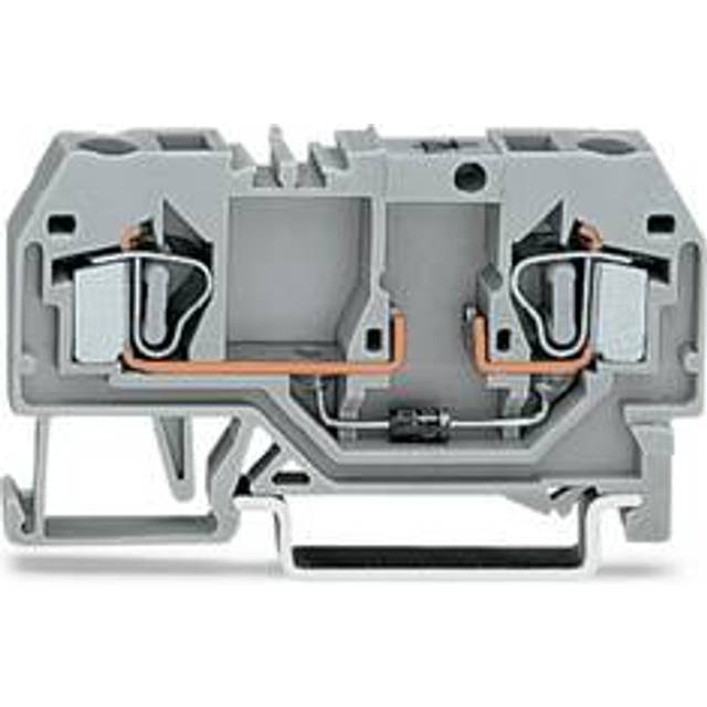 WAGO 281-915/281-410 6mm 2-cond. Diode 250V Terminal Block Grey AW...