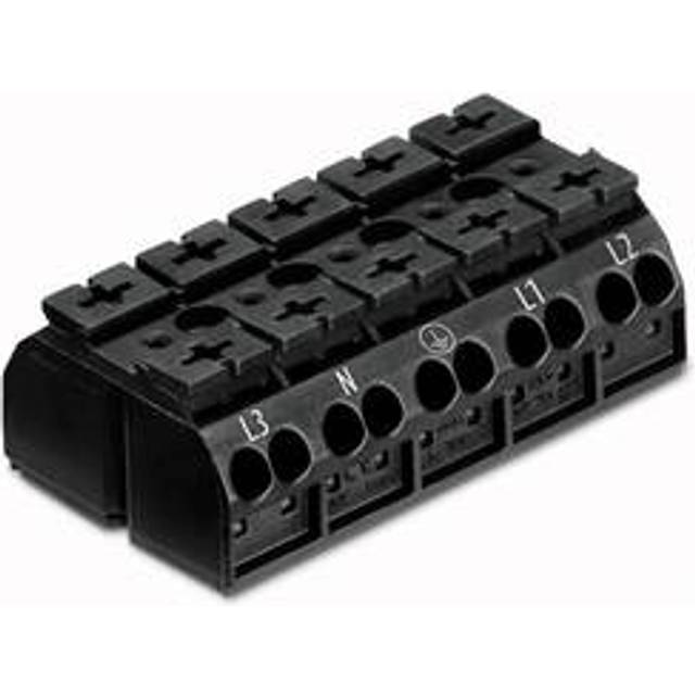 WAGO 862-8515 Terminalklämma Fjäderklämma Svart 200 st