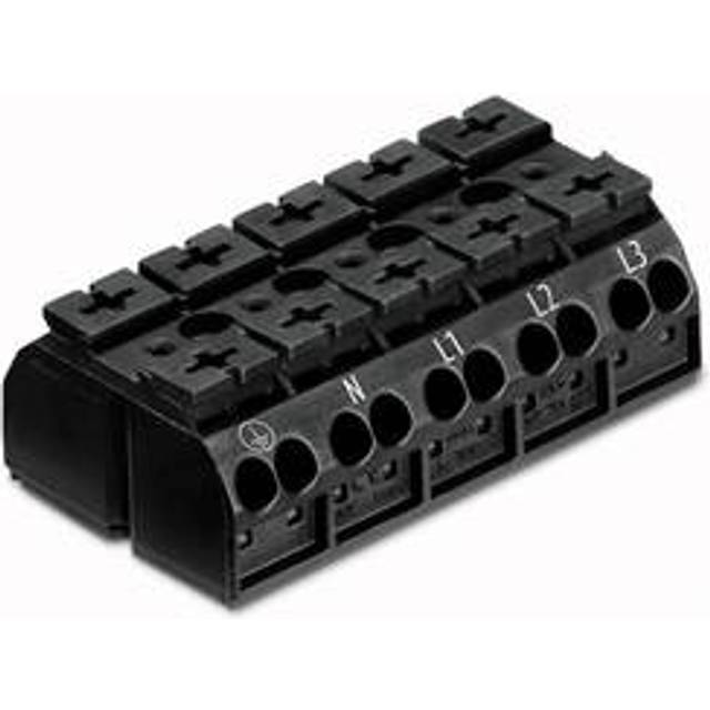 WAGO 862-9505 Terminalklämma Fjäderklämma Svart 200 st