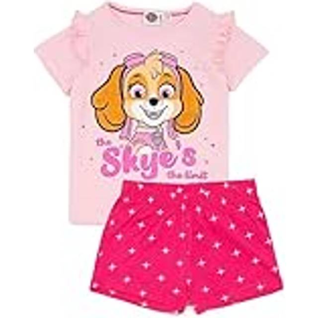 (4-5 Years) Paw Patrol Short Sleeve Short Leg Pyjama Set (Girls Pink)