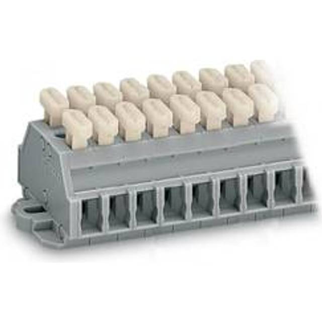 WAGO 261-423/341-000 3-way UL/CSA 2-Cndtr. 2 Push Btn Flange Grey ...