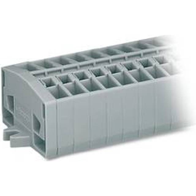 WAGO 264-105 5-way 2 Conductor Fixing Flanges Terminal Strip Grey ...