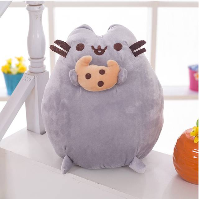 (C) 25cm Lovely Push een Cat Plush Toys Stuffed Animals Cat Dolls Japanese Plush
