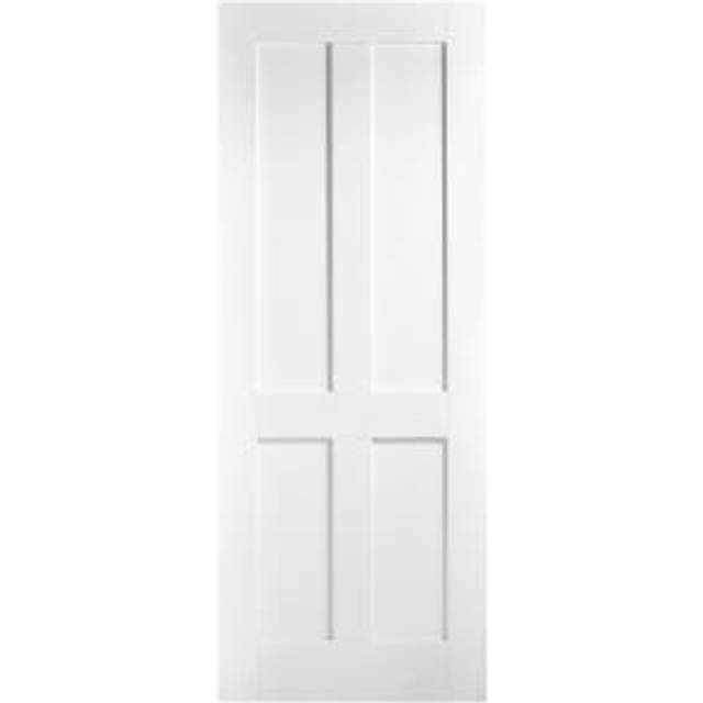 LPD Internal London 4 Panel Primed White Solid Core Door - 626 x 2040mm