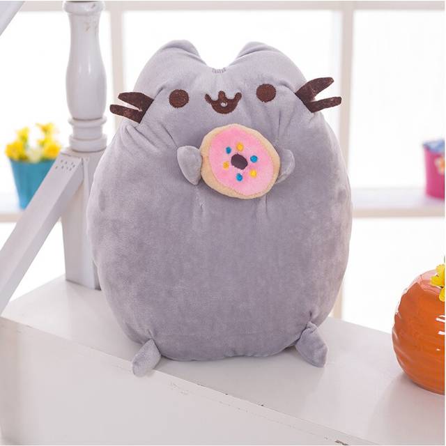(A) 25cm Lovely Push een Cat Plush Toys Stuffed Animals Cat Dolls Japanese Plush