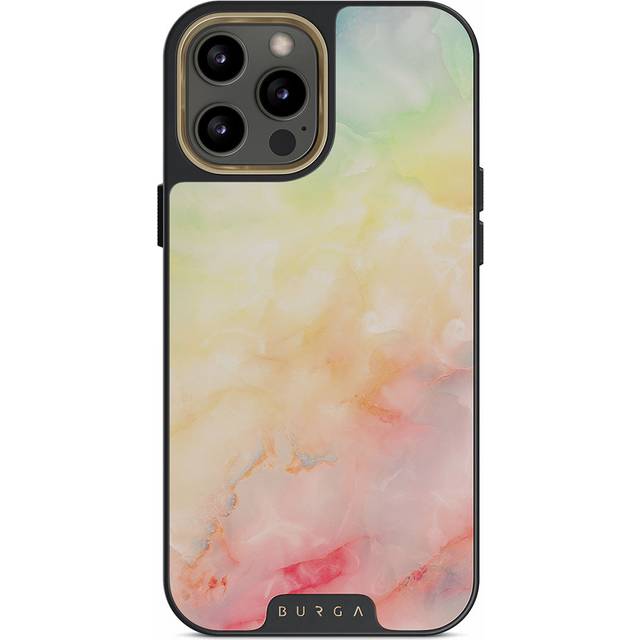 New Flame - Rainbow iPhone 12 Pro Max Case, Elite Dark (MagSafe) / Gold