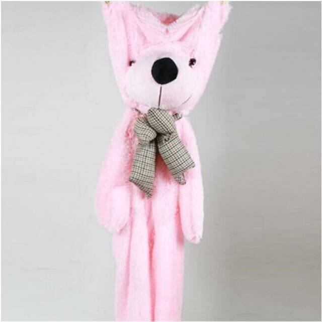 (80cm, Pink) 80/200cm Giant Size Classic Teddy Bear Plush Skin High Quality Low Price Bear Coat Birthday Gift Valentine Gift For Girls