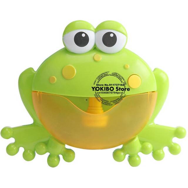 (Frog no Box) Baby Bath Toys Bubble Machine Duck Crabs Frog Music Kids Bath Toy