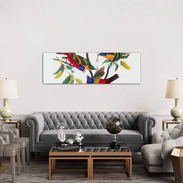 Painted Bunting&#39; Painting - Wrapped Canvas (30.48 cm H x 91.44 cm W x 1.91 cm D)