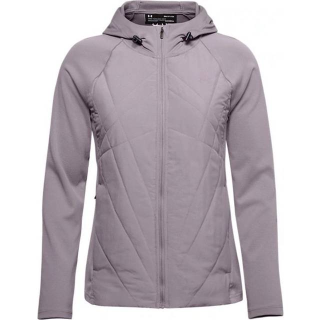 Under Armour Womens Sprint Hybrid Jacket Zip Up Track Top 1350784 585 - Purple Textile - Size Small