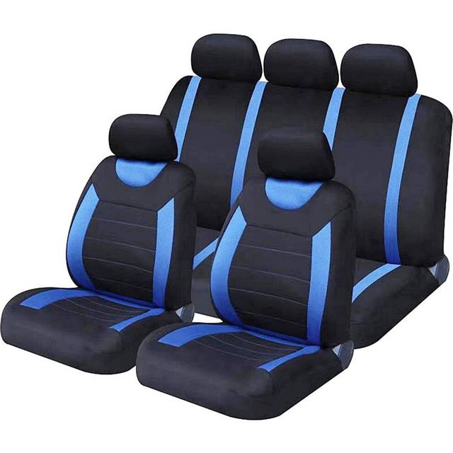 Ukb4c Blue Full Set Front & Rear Car Seat Covers