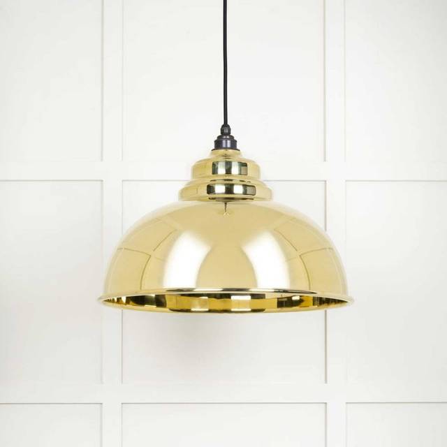 Harborne Pendant Ceiling Light - Brass, Smooth
