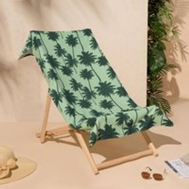 OHS Palm Print Beach Towel - Green