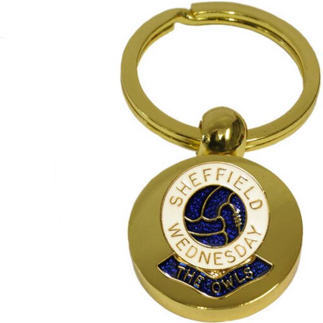 Sheffield Wednesday football club gold disc keyring
