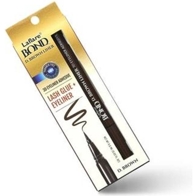 Laflare BOND 3D Eyeliner Adhesive Lash Glue + Eyeliner  Quick Drying  Long Lasting  Drawing Smoothly  Vegan  Gluten Free Liner Style Adhesive (DARK BR
