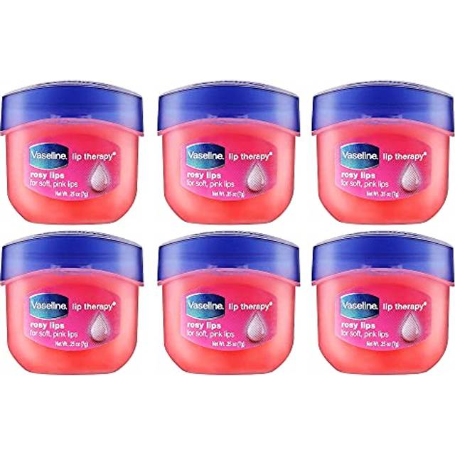 Vaseline Lip Therapy Lip Balm Mini  Rosy Lips | Lip Repair in a Container for Cracked  Dry Lip | Travel Size 0.25 Oz (Pack of 6)