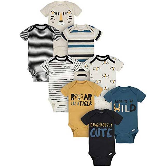 Onesies Brand Baby Boys 8-Pack Short Sleeve Mix  Match Bodysuits  Dang