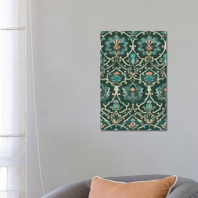 Verdant Tapestry IV by June Erica Vess - Wrapped Canvas Graphic Art (66.04cm H x 45.72cm W x 3.81cm D)