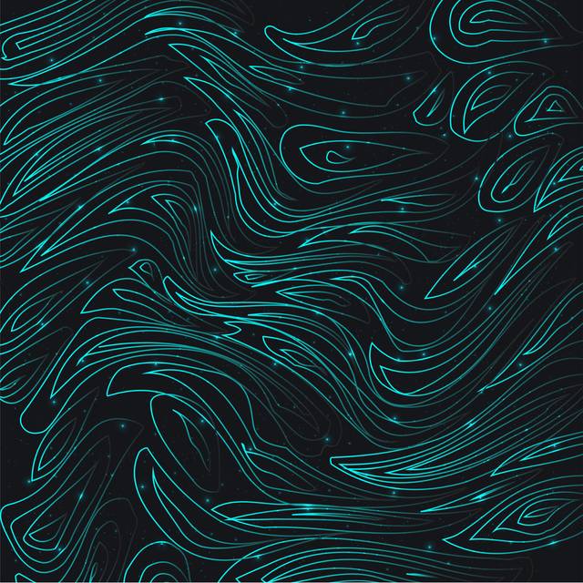 Abstract Hand Drawn Different Shapes Brush Strokes Seamless Pattern Swatch Print (91cm H x 91cm W)