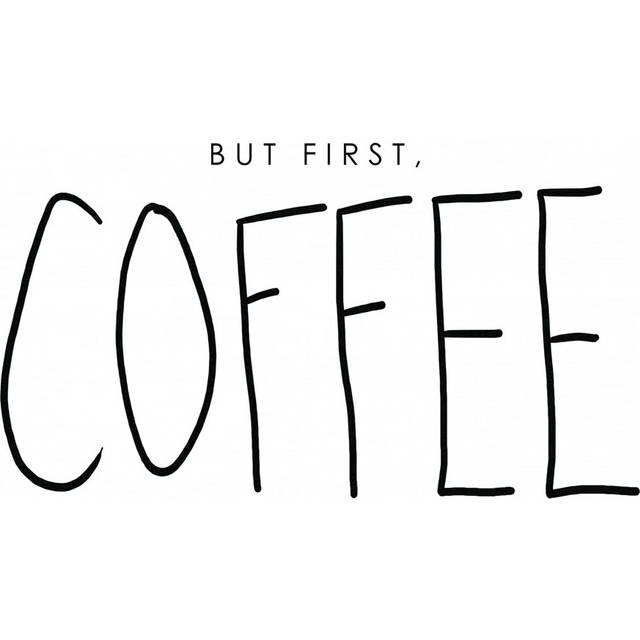 Coffee First (30cm H x 46cm W x 3.8cm D)