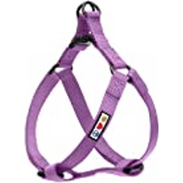 Pawtitas Solid Color Step in Dog Harness or Vest Harness Dog Training Walking your Puppy Harness Small Dog Harness Orchid Purple Dog Harness