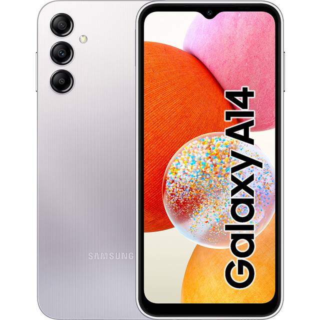 (Silver) Samsung Galaxy A14 4G Dual Sim Unlocked 4GB 64GB