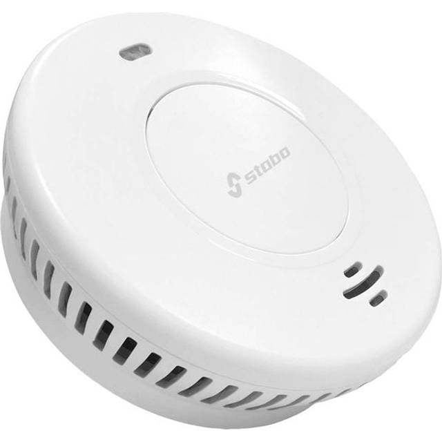 Stabo 51132 Smoke Detector Battery-Powered 10-Year Life LED Alarm