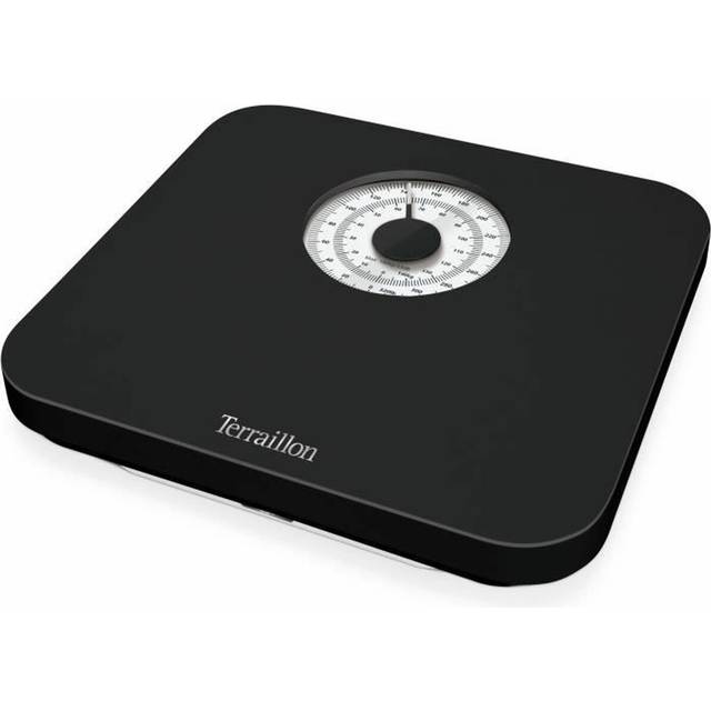 Terraillon Nautic Black - mekanisk personvåg - stor urtavla - kapacitet 150 kg