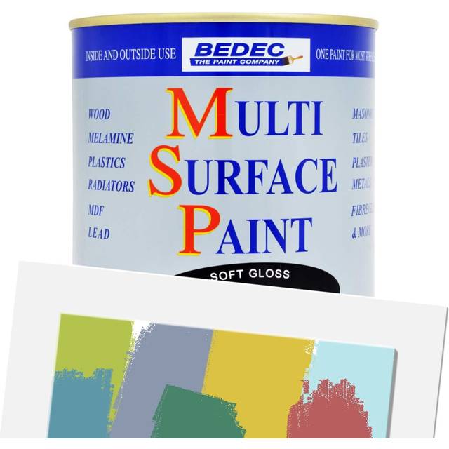 BEDEC 750ML Multi Surface Paint Satin  Soft Clay