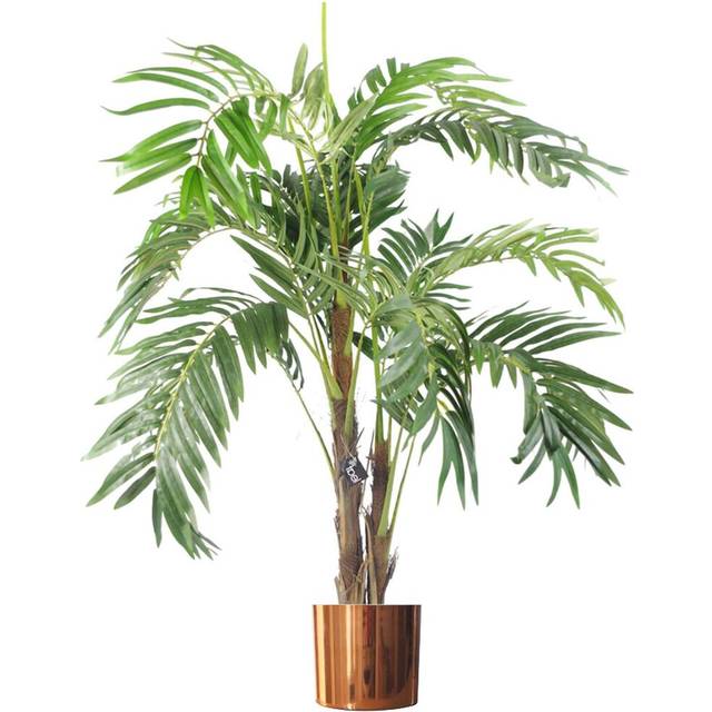 120cm Realistic Artificial palm tree with pot with Copper Metal Planter