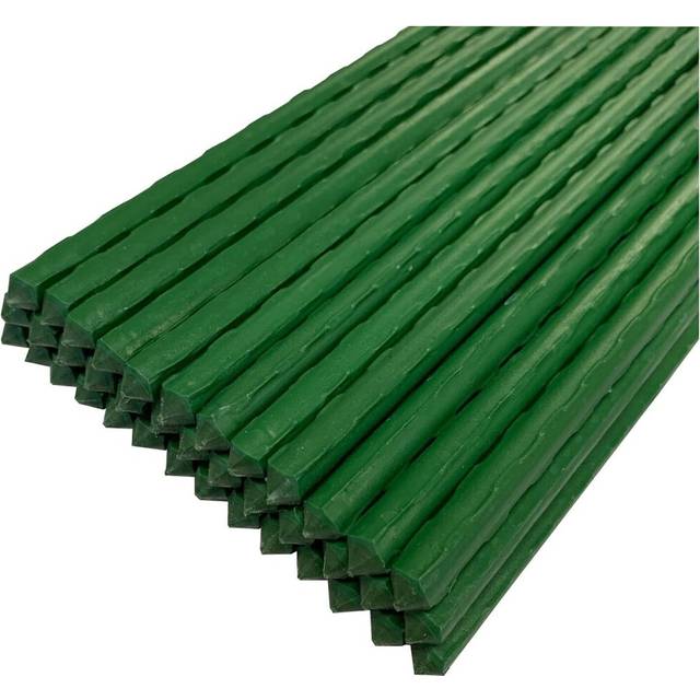 Set of 40 Plastic Coated Metal Plant Support Sticks (60cm)