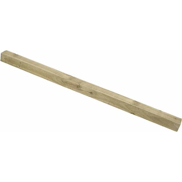 Forest Garden 8ft Green Fence Post - Brown