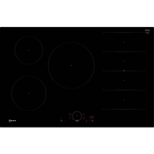 Neff T68FHV4L0 N70 80cm Wide 5 Zone Black Induction Hob