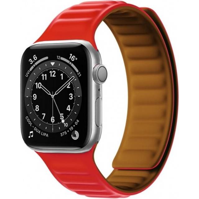 Apple Watch 2/3/4/5/6/SE (42/44mm) Armband Magnetic Strap - RÃ¶d