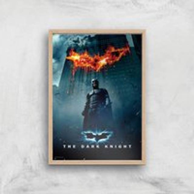 The Dark Knight Giclee Art Print - A2 - Wooden Frame