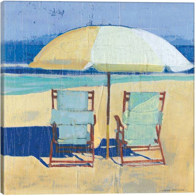 Seating For II' by Carol Robinson Graphic Art Print - Wrapped Canvas (45.72 cm H x 45.72 cm W x 1.91 cm D)