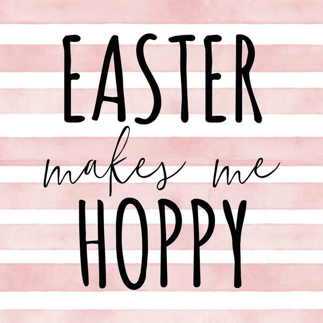 Easter Makes Me Hoppy (76cm H x 76cm W)