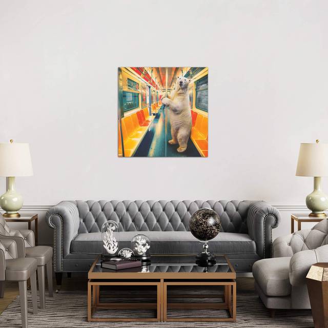 'Polar Express Subway' Graphic Art Print on Wrapped Canvas (66.04 cm H x 66.04 cm W x 3.175 cm D)