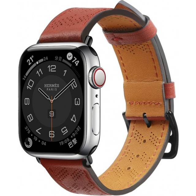 Apple Watch Ultra/SE/8/7/6/5/4 (49/45/44mm) Armband - RÃ¶dbrun